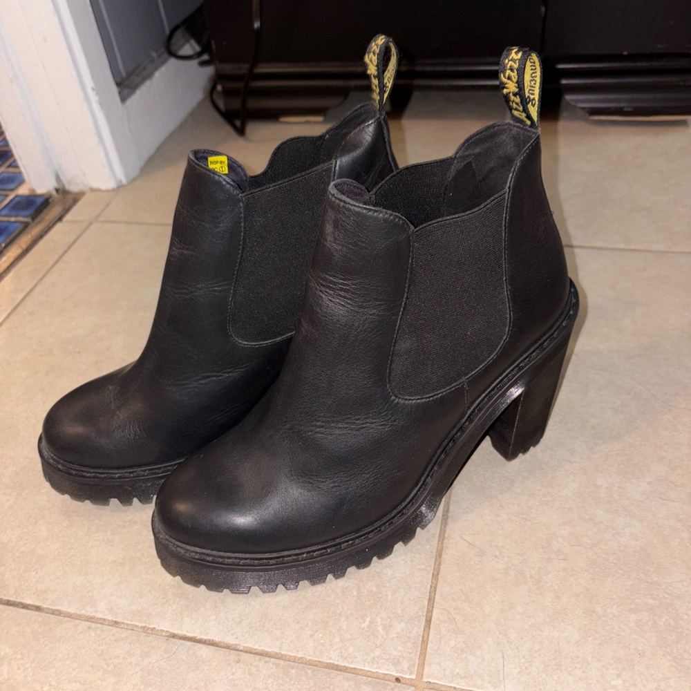 Dr. Martens Black Heeled Boots